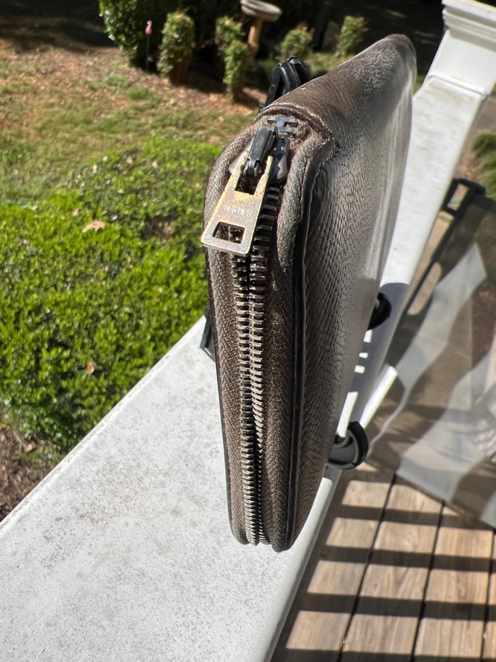Hermès Vintage Zip-Around Long Wallet (Circa early 2000s)  Collector piece - Picture 8 of 17